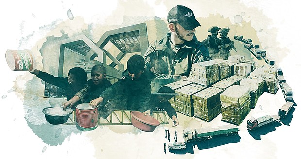 Humanitarian workers and government officials working to deliver urgently needed aid for Gaza say a clear pattern has emerged of Israeli obstruction, as disease and near-famine grip parts of the besieged enclave.
Mandatory Credit:	Photo Illustration by Alberto Mier/CNN/Getty Images/Reuters via CNN Newsource