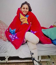 Ahed Bseiso, 17, is seen weeks after her leg was amputated without anesthesia.
Mandatory Credit:	Hani Bseiso via CNN Newsource