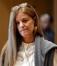 Michelle Troconis found guilty of conspiring to murder missing Connecticut mother Jennifer Dulos
Mandatory Credit:	Ned Gerard/Pool/Hearst Connecticut Media/AP via CNN Newsource