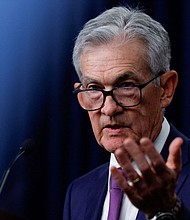Federal Reserve Chair Jerome Powell holds a press conference following the release of the Fed's January interest rate policy decision at the Federal Reserve.
Mandatory Credit:	Evelyn Hockstein/Reuters via CNN Newsource