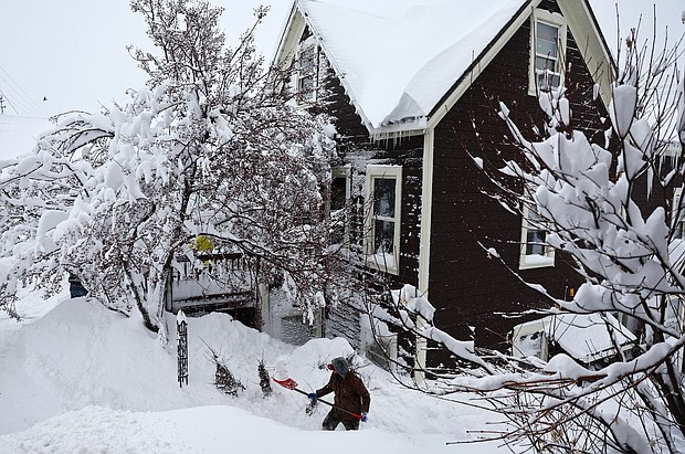 California storm
**This image is for use with this specific article only** A worker digs out snow from a home north of Lake Tahoe on Saturday.
Mario Tama/Getty Images via CNN Newsource
03 Mar 24