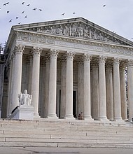 The Supreme Court may hand down at least one opinion on Monday, according to a new post on the court’s website.
Mandatory Credit:	Mariam Zuhaib/AP via CNN Newsource