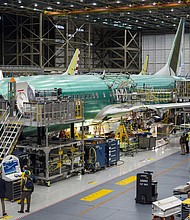 The Max is made at Boeing's Renton factory. FAA representatives are now investigating the production process.
Mandatory Credit:	David Ryder/Bloomberg/Getty Images via CNN Newsource