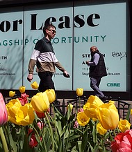 A sign advertises vacant retail space for lease in Chicago, Illinois.
Mandatory Credit:	Scott Olson/Getty Images/File via CNN Newsource