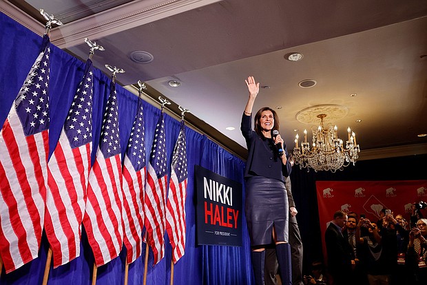 Former South Carolina Gov. Nikki, here in Washington, DC, on March 1, will win the Republican presidential primary in Washington, DC, CNN projects.
Mandatory Credit:	Evelyn Hockstein/Reuters via CNN Newsource
Dateline: