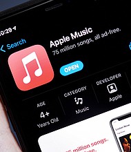 The European Union has fined Apple €1.84 billion ($2 billion) for breaking its competition laws.
Mandatory Credit:	Gabby Jones/Bloomberg/Getty Images via CNN Newsource