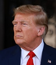 The Supreme Court ruled Monday that former President Donald Trump, here on February 8, should appear on the ballot in Colorado.
Mandatory Credit:	Joe Raedle/Getty Images via CNN Newsource