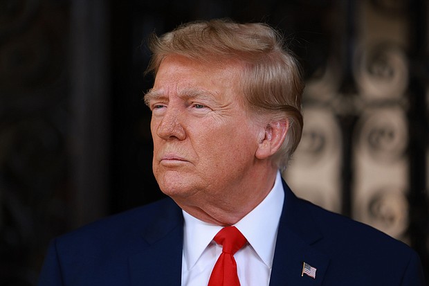 The Supreme Court ruled Monday that former President Donald Trump, here on February 8, should appear on the ballot in Colorado.
Mandatory Credit:	Joe Raedle/Getty Images via CNN Newsource