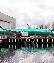 The Federal Aviation Administration has found multiple problems with Boeing’s production practices. Pictured is a Boeing 737 Max 8 aircraft outside the company's manufacturing facility in Renton, Washington.
Mandatory Credit:	David Ryder/Bloomberg/Getty Images via CNN Newsource