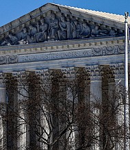 The Biden administration filed an emergency request with the Supreme Court on March 4 asking the justices to freeze enforcement of Texas’ controversial immigration law that allows state law enforcement to arrest and detain people they suspect of entering the country illegally.
Mandatory Credit:	Evelyn Hockstein/Reuters via CNN Newsource