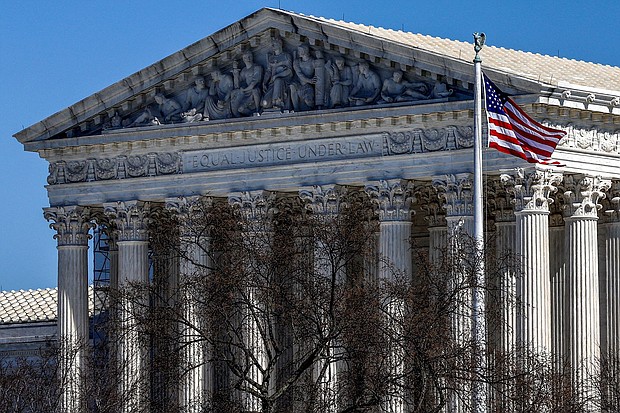 The Biden administration filed an emergency request with the Supreme Court on March 4 asking the justices to freeze enforcement of Texas’ controversial immigration law that allows state law enforcement to arrest and detain people they suspect of entering the country illegally.
Mandatory Credit:	Evelyn Hockstein/Reuters via CNN Newsource