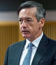 Kenneth Chesebro speaks at the Fulton County Courthouse on October 20, 2023, in Atlanta. Chesebro continued proposing ways to overturn the 2020 presidential election even after the US Capitol attack on January 6, 2021, according to texts and emails made public March 4 as part of a lawsuit.
Mandatory Credit:	Alyssa Pointer/Getty Images/File via CNN Newsource