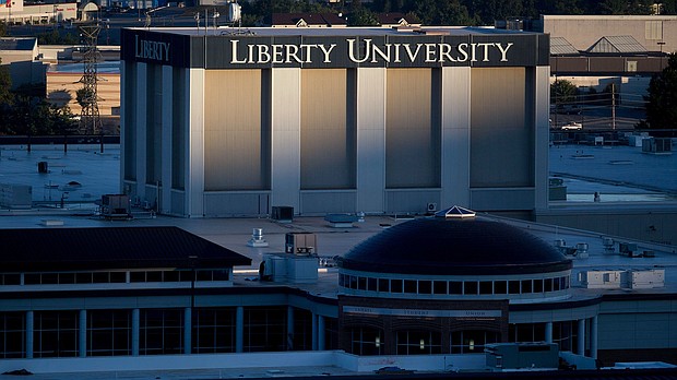 Liberty University is fined $14 million for campus safety violations.
Mandatory Credit:	Andrew Harrer/Bloomberg via Getty Images/FILE via CNN Newsource