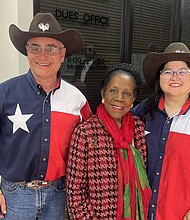 Burt and Sandra Levine with Congresswoman Sheila Jackson Lee
