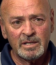 Michael Farchi said he was staying at the Venetian's Palazzo Tower on the Las Vegas strip when he was stung by a scorpion on his private parts while sleeping.
Mandatory Credit:	KCAL via CNN Newsource