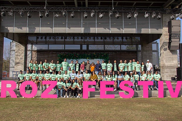 Numerous volunteers dedicated their time and energy to make the Navroz Spring Festival a success.