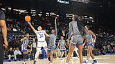 Led by MVP Ethan Garila, Lincoln defeated Fayetteville State, 62-57, in Baltimore in front of an ESPNU national audience on Saturday, March 2. Fayetteville State won the women’s crown, 64-57, over Elizabeth City with Aniylah Bryant earning MVP honors.