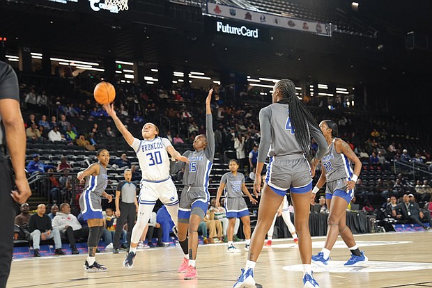 Led by MVP Ethan Garila, Lincoln defeated Fayetteville State, 62-57, in Baltimore in front of an ESPNU national audience on Saturday, March 2. Fayetteville State won the women’s crown, 64-57, over Elizabeth City with Aniylah Bryant earning MVP honors.