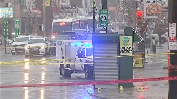 At least eight high school students ranging in age from 15 to 17 were shot March 6 at a transit bus stop in Northeast Philadelphia, authorities said in a news conference.
Mandatory Credit:	WPVI via CNN Newsource