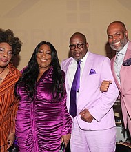 (Left to Right) Macy Gray, Loni Love, Bobby Brown and Chris Spencer