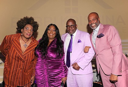 (Left to Right) Macy Gray, Loni Love, Bobby Brown and Chris Spencer