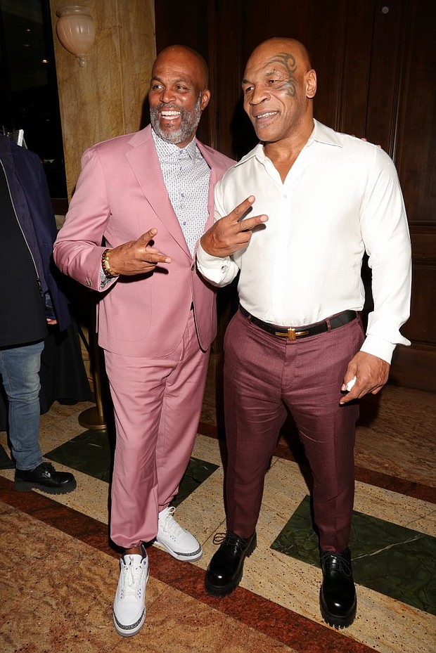 Christ Spencer and Mike Tyson
