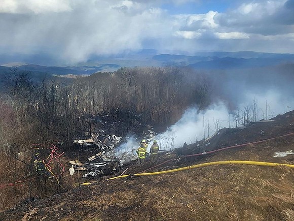 A small plane crashed into a wooded area near Virginia’s western border on Sunday, bursting into flames and killing all …