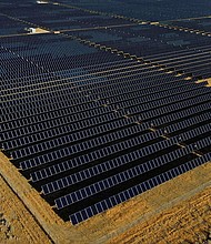A solar farm sits in Mona, Utah, on August 9, 2022.
Mandatory Credit:	Rick Bowmer/AP via CNN Newsource