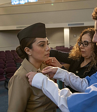 Hull Maintenance Technician 1st Class Daphny Davila, a Recruit Division Commander (RDC) at Recruit Training Command (RTC), and a native of Spring, Texas, was recognized as the honor graduate of her RDC "C" school class and spoke about her journey and how being the top-performing student validated her hard work. Boot camp is approximately 10 weeks, and all enlistees in the U.S. Navy begin their careers at the command. More than 40,000 recruits train annually at the Navy's only boot camp. (U.S. Navy photo by Mass Communication Specialist 2nd Class Stuart (Photo By Petty Officer 2nd Class Stuart Posada)