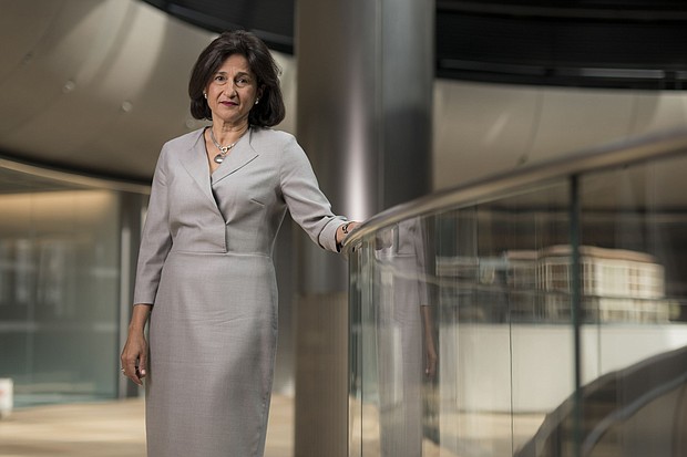 Minouche Shafik poses for a photograph following a Bloomberg Television interview in London, U.K., on Monday, Sept. 2, 2019.
Mandatory Credit:	Jason Alden/Bloomberg/Getty Images via CNN Newsource