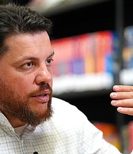 Leonid Volkov, Alexey Navalny's former chief of staff, speaks during an interview in Vilnius, Lithuania, in 2022.
Mandatory Credit:	Janis Laizans/Reuters/File via CNN Newsource