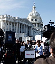 Rep. Robert Garcia speaks at a news conference on TikTok on March 12 in Washington, DC.
Mandatory Credit:	Anna Moneymaker/Getty Images via CNN Newsource