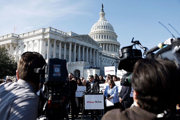 Rep. Robert Garcia speaks at a news conference on TikTok on March 12 in Washington, DC.
Mandatory Credit:	Anna Moneymaker/Getty Images via CNN Newsource
