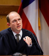 Fulton County Superior Judge Scott McAfee dismisses some counts against Trump, co-defendants but leaves most of Georgia election case intact
Mandatory Credit:	Alex Slitz/Pool/AP via CNN Newsource