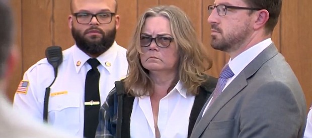 Westborough police made contact with the bus driver, later identified as Jane Welch, 51, of Marlborough, at 7:40 a.m. at 135 East Main St., which is the Park Village West Apartments. Police said 25-30 students who had just been picked up at the complex were on the bus at the time.
Mandatory Credit:	WCVB via CNN Newsource