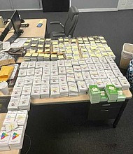 South Carolina (WYFF) -- Two men were arrested after deputies in South Carolina found nearly 7,000 gift cards in a stolen car.
