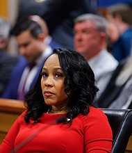 Fulton County District Attorney Fani Willis looks on during a hearing in the case of the State of Georgia v. Donald John Trump at the Fulton County Courthouse on March 1, in Atlanta, Georgia.
Mandatory Credit:	Alex Slitz/Pool/Getty Images via CNN Newsource