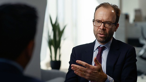 Goldman Sachs chief economist Jan Hatzius is betting AI will turbocharge the US economy.
Mandatory Credit:	John General/CNN via CNN Newsource