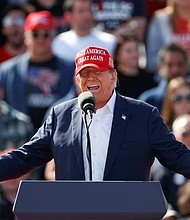 Former President Donald Trump, here on March 16, is unable to make the $464 million bond in the New York attorney general’s civil fraud case.
Mandatory Credit:	Kamil Krzaczynski/AFP/Getty Images via CNN Newsource