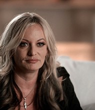 This grab from video shows Stormy Daniels in the new documentary on Peacock, "Stormy."
Mandatory Credit:	From Peacock via CNN Newsource