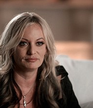 This grab from video shows Stormy Daniels in the new documentary on Peacock, "Stormy."
Mandatory Credit:	From Peacock via CNN Newsource