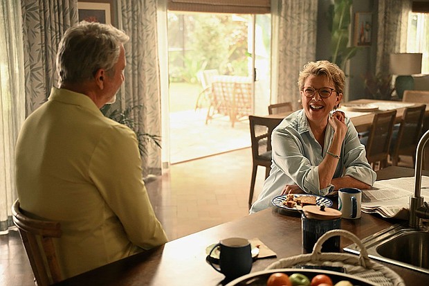 Sam Neill and Annette Bening in the limited series "Apples Never Fall."
Mandatory Credit:	Jasin Boland/Peacock via CNN