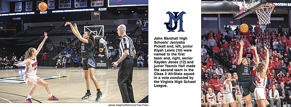 Success on the court has led to success at the ballot box for the John Marshall High girls basketball team.