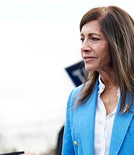 New Jersey first lady Tammy Murphy, seen here in March, is suspending her campaign for Senate in New Jersey, according to a source familiar with her plans.
Mandatory Credit:	Kevin R. Wexler/NorthJersey.com/USA Today Network via CNN Newsource