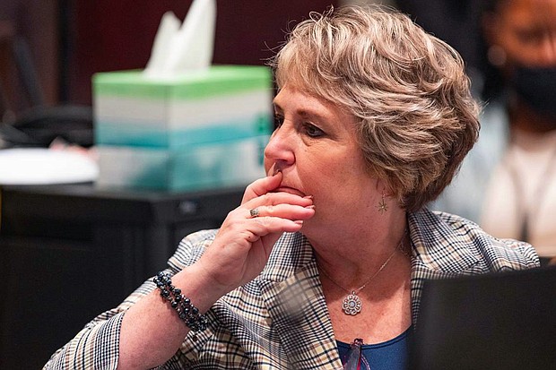 Clerk of Court Becky Hill, pictured here in 2023 during Alex Murdaugh's murder trial, has resigned.
Mandatory Credit:	Joshua Boucher/The State/Tribune News Service/Getty Images via CNN Newsource