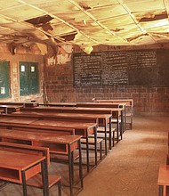 A classroom at the Kuriga school, where more than 250 pupils were kidnapped by gunmen in March.
Mandatory Credit:	Haidar Umar/AFP/Getty Images/File via CNN Newsource