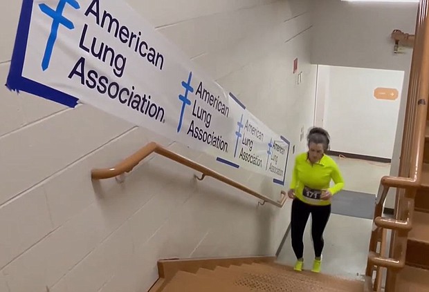 A growing community of runners is raising hundreds of thousands in honor of their family and friends fighting lung disease by participating in the ‘Fight for Air Climb’ in St. Louis.
Mandatory Credit:	KMOV via CNN Newsource