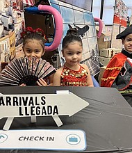 Pequeños Pasos de ASPIRA Preschool in Philadelphia transformed into an airport to promote bilingual learning and leadership skills.
Mandatory Credit:	KYW via CNN Newsource