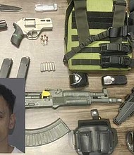 Moja Kemet Estep has been charged after he walked into a Walmart wearing a bulletproof vest, carrying an assault-type rifle, a handgun in his waistband and an additional handgun holstered on his side, according to police.
Mandatory Credit:	Monroe Police/WYFF via CNN Newsource