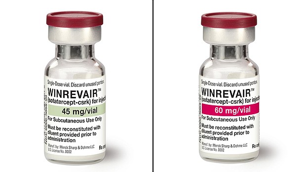 Winrevair was approved by the FDA on Tuesday to help treat pulmonary arterial hypertension.
Mandatory Credit:	Courtesy Merck via CNN Newsource